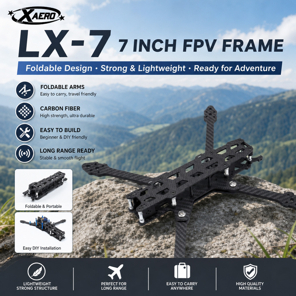 Drone Kit Octocopter - PAURC LX-7 Składana Rama FPV 7