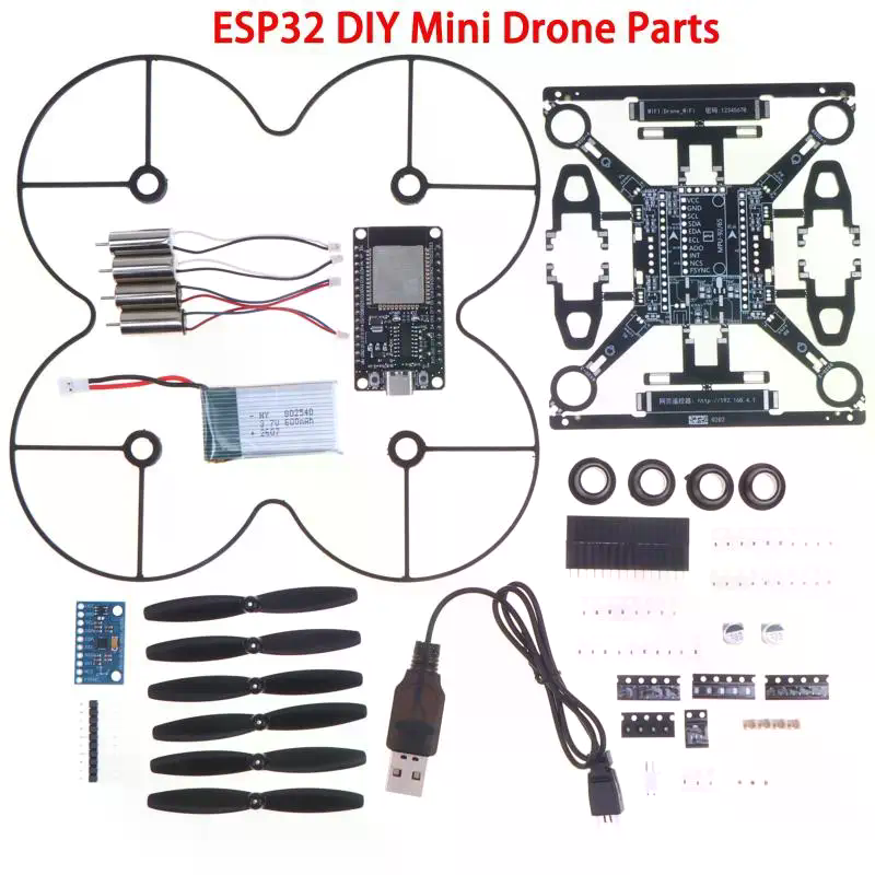 Drone Kit Octocopter - Zestaw mini drona ESP32 Open-Source, kompletny