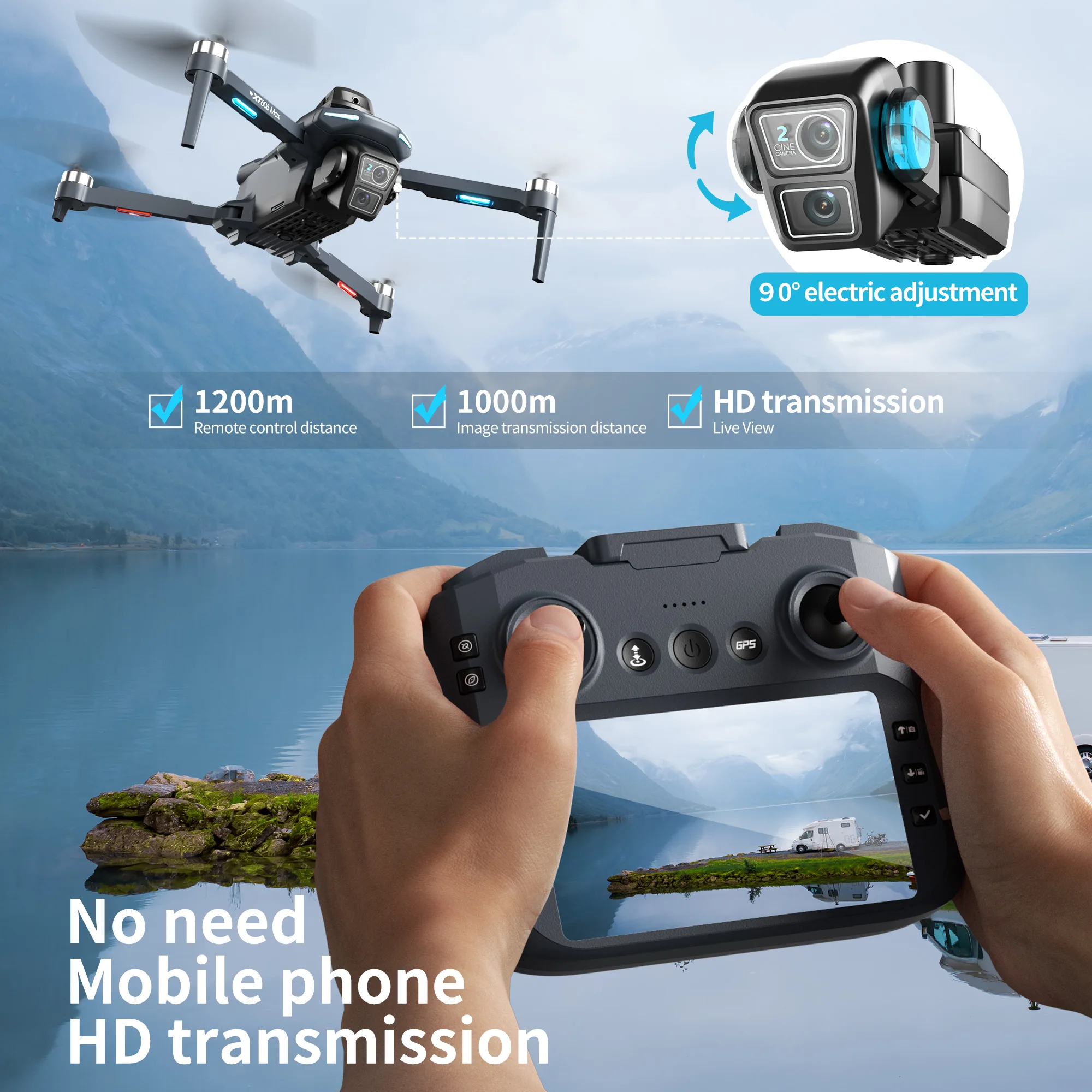 Oryginalny dron XT606 Professi – Drone Kit Fpv recenzja i cena